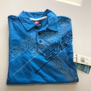 Quicksilver boys polo shirt NWT SZ M